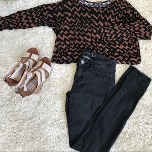 Nordstrom long sleeve Crop top by H.I.B
